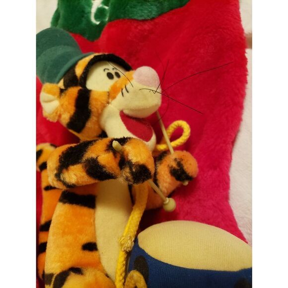 Vintage Santa's best Tigger Winnie the Pooh 3D Christmas Stocking - Picture 4 of 5